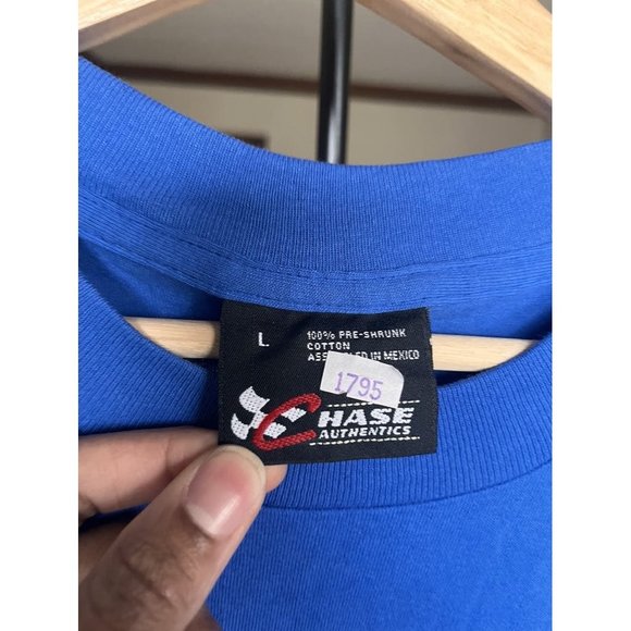 VINTAGE NASCAR FRUIT LOOPS CARTOON LABONTE BLUE T SHIRT SIZE LARGE Y2K HYPE - Picture 8 of 8